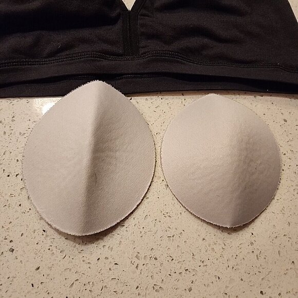 Wonder Nation Training Bra 36 Black Nude Removable Pads Set Of 2 - Picture 2 of 4